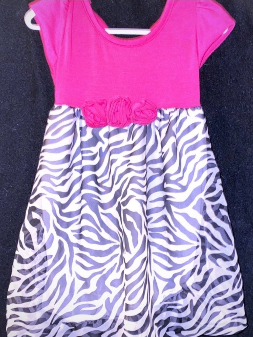 💞 Baby & Toddler Girls Size 3T Pink & Zebra Dress